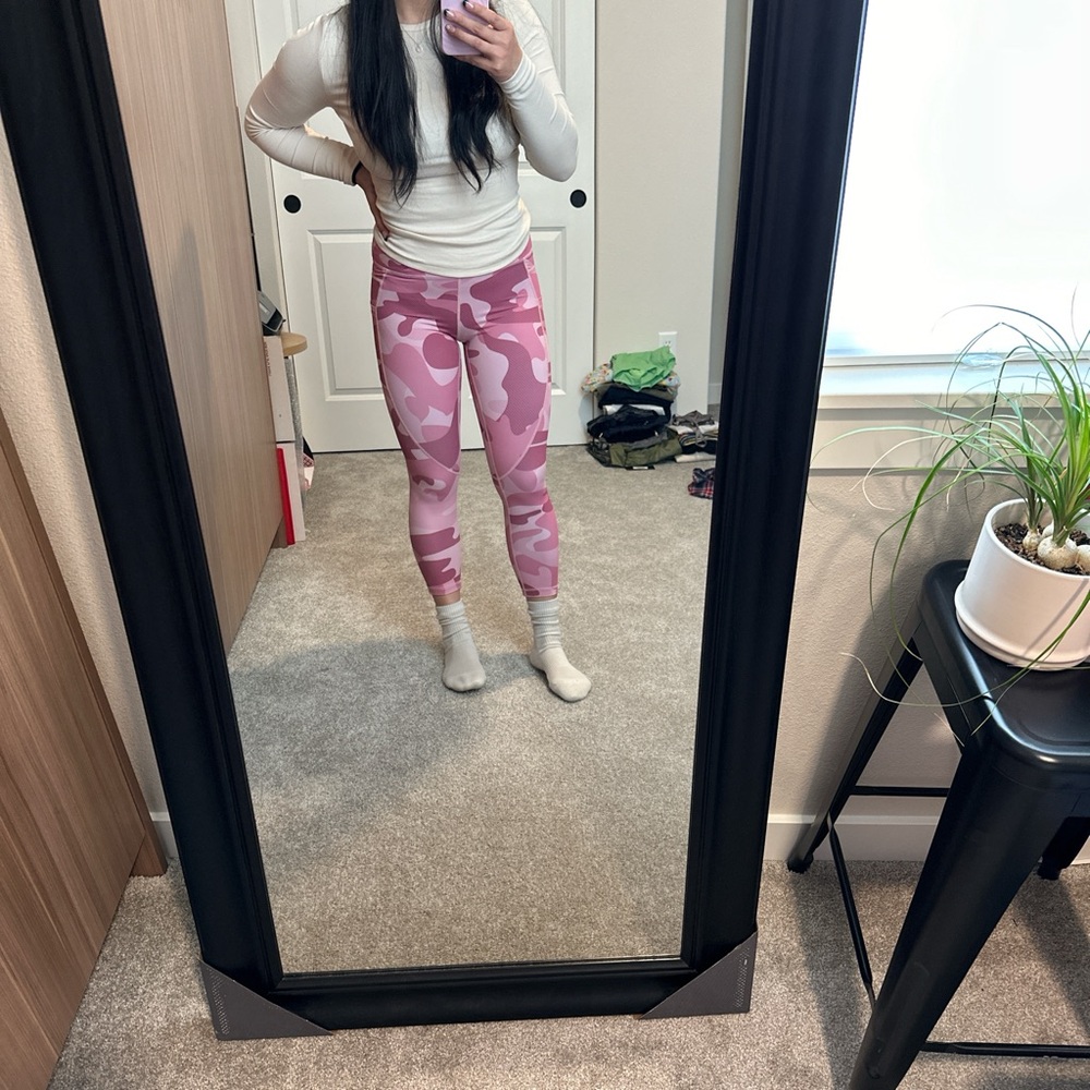 zyia pink camo leggings